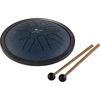Small Steel Tongue Drum G Minor Navy Blue
