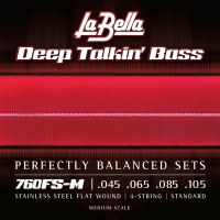 La Bella 760FS-M Deep Talkin' Bass Flats  45-105 Medium Scale