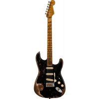 Stratocaster Poblano Super Heavy Relic Aged Black