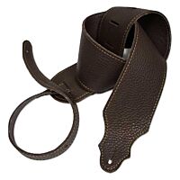 3" Chocolate Leather Strap