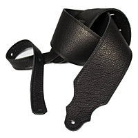 3" Black Leather Strap