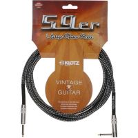 Black Tweed Guitar Cable Angle 4,5m