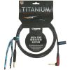 Titanium Guitar Cable Silent Plug Angle 6m